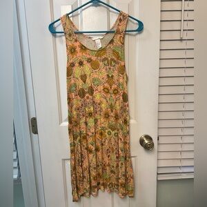 H&M Floral Mini Dress - Pink and Yellow